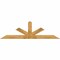 Ekena Millwork Saratoga Rough Sawn Timber Gable Bracket, Western Red Cedar, 96"W x 28"H x 2"D x 6"F, 7/12 Pitch GBW096X28X0206SAR00RWR - alternate 1